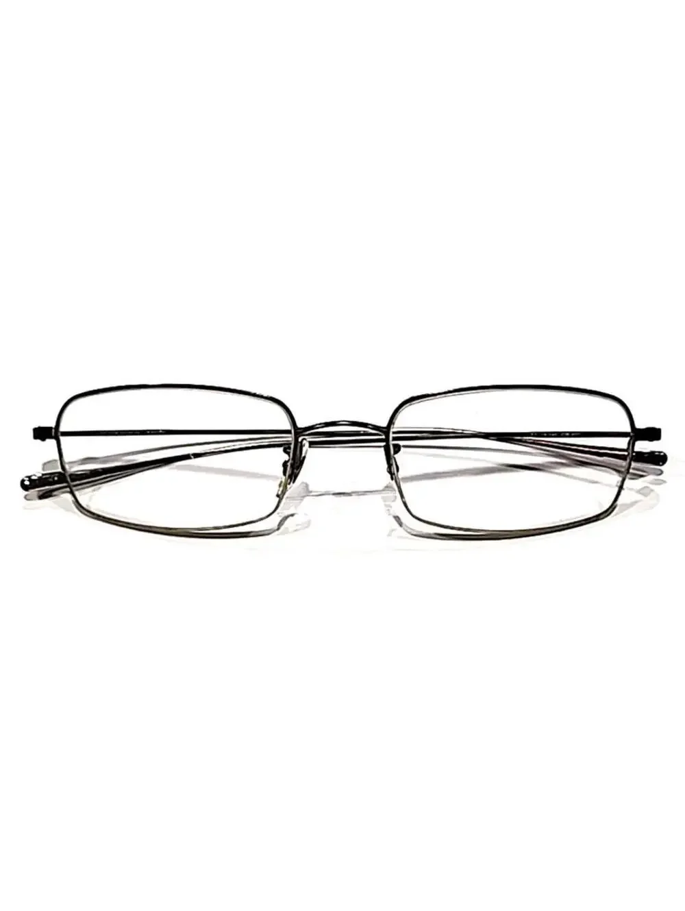 Oliver Peoples OP665 Brown Half Rim Rectangle Eyeglasses 52-19 140 NO Nose Pad